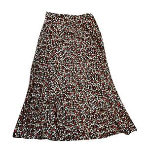 VTG Kathie Lee Womens Maxi Skirt Size 10 Pebble Pattern Long Lightweight Unlined